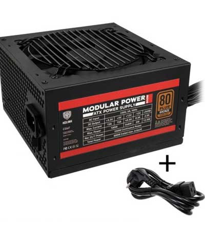 Kolink Modular Power 80 Plus Bronze PSU 600 Watt PCPower Supply – With Cable