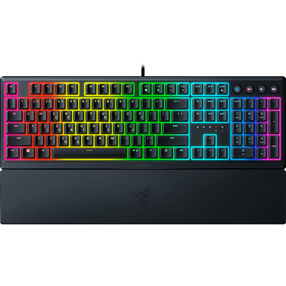 Razer Ornata V3 Gaming Keyboard – Low Profile Mecha-Membrane Switches– SPLIT RESIST RGB GR