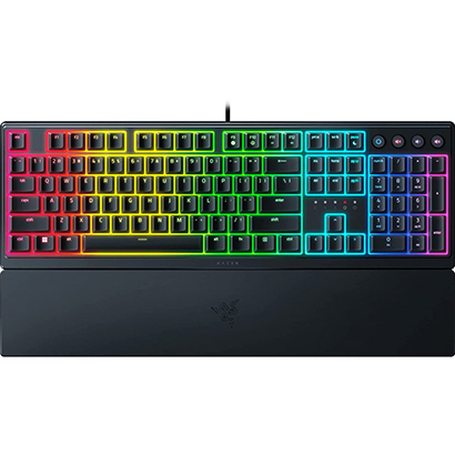 Razer Ornata V3 Mecha-Mebrane Gaming Keyboard – Low Profile – UV-COATED KEYCAPS US