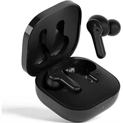 QCY T13 TWS Black Dual Driver 4-mic noise cancel. True Wireless Earbuds Quick Charge 380mAh