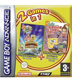 The Spongebob Squarepants Movie + Freeze Frame Frenzy GBA USED