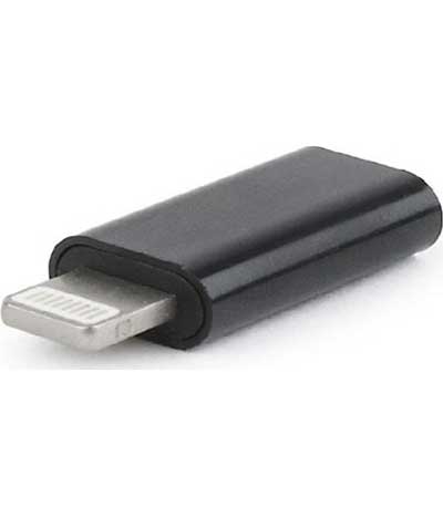 CABLEXPERT USB TYPE C ADAPTER (CF/8PIN M) BLACK