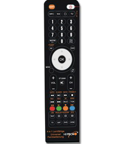 HEITECH 4 IN 1 ADAPTIVE UNIVERSAL REMOTE CONTROL