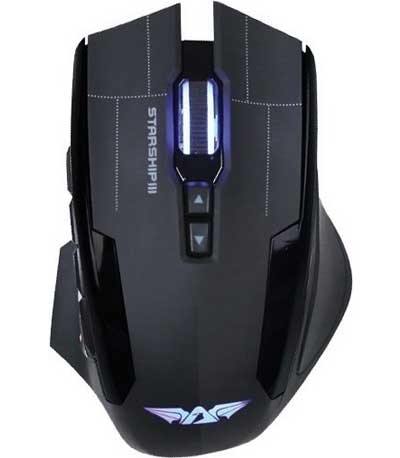 ARMAGGEDDON NRO-5 STARSHIP III S.SOVIETS BLACK GAMING MOUSE