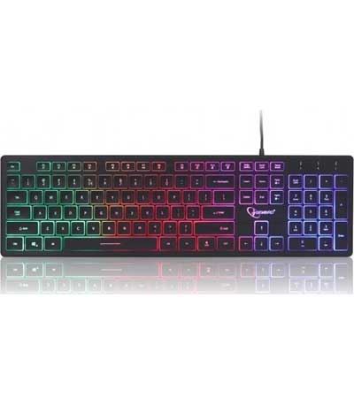 GEMBIRD RAINBOW BACKLIGHT MULTIMEDIA KEYBOARD BLACK (KB-UML-01)