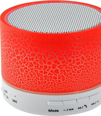 Lamtech Bluetooth Speaker Led Light With FM Red