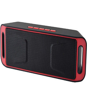 LAMTECH SPEAKER WIRELESS BLUETOOTH WITH FM RED (LAM020700)