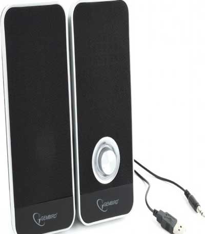 GEMBIRD STEREO SPEAKER SET BLACK TORNADO