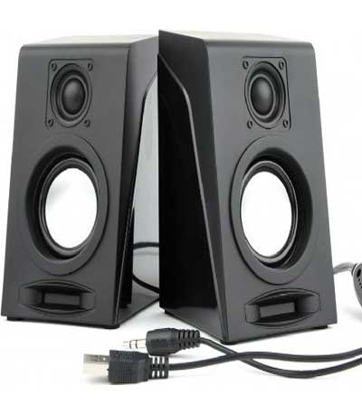 GEMBIRD STEREO SPEAKER SET BLACK BREEZE
