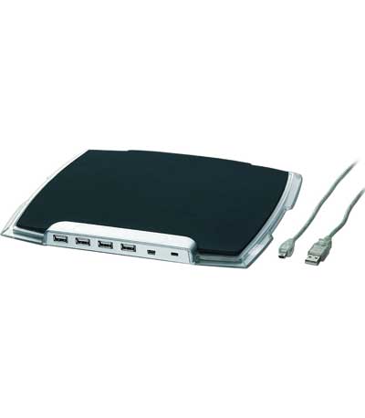 GEMBIRD MOUSEPAD WITH USB 2.0 HUB FOR FOUR USB DEVICES