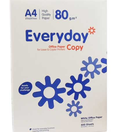 Επαγγελματικό Χαρτί Εκτύπωσης Everyday A4 80g/m² 500 Φύλλα (EVE1001101)