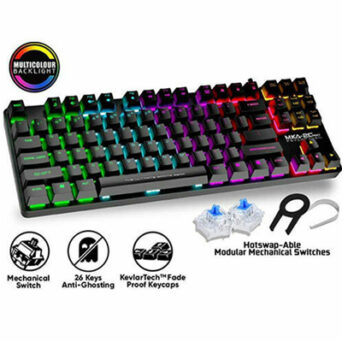 Armaggeddon MBA 61R Starling Ασύρματο Μηχανικό Πληκτρολόγιο 60% Outemu Blue RGB (US)