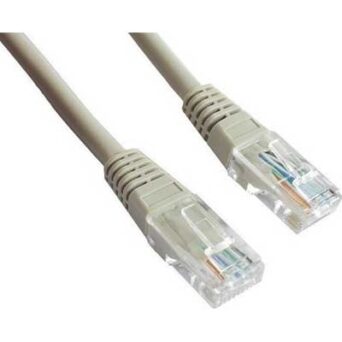 CABLEXPERT CAT5 UTP CABLE PATCH CORD MOLDED STRAIN RELIEF 50u PLUGS GREY 7,5M