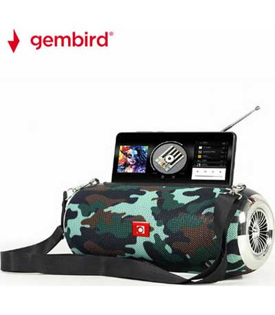 Gembird Portalble Bluetooth Speaker With Antenna Camo