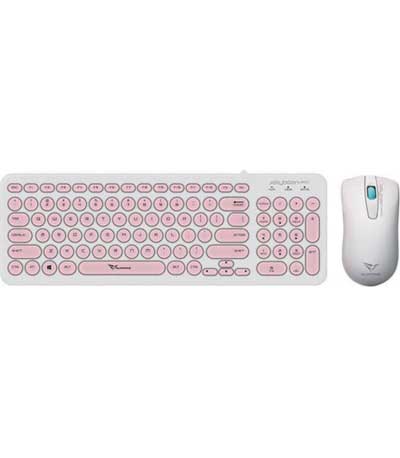 ALCATROZ WIRED MOUSE AND KEYBOARD JELLYBEAN U2000 W.PEACH