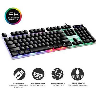 Alcatroz Spill Proof Gaming Keyboard With Backlight Effects - (XKB100)