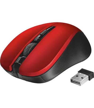Trust - Mydo Silent Click Wireless Mouse - Κόκκινο 21871