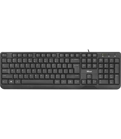 TRUST - Ziva Multimedia GR Keyboard - Ενσύρματο (22177)