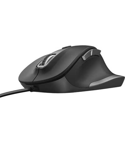 TRUST - Fyda Wired Comfort Mouse - Black 23808