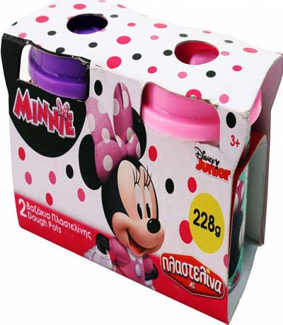 As Πλαστελίνα Minnie - 2 Βαζάκια Πλαστελίνης Dough Pots (1045-03568)