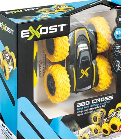 AS Τηλεκατευθυνομενο Αυτοκινητο Exost R/C 1:18 360 Cross ΙI Μαυρο-Κιτρινο) (7530-20257)