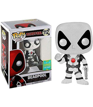 POP! MARVEL: DEADPOOL THUMB UP B&W SDCC 2016 EXCLUSIVE #112 VINYL BOBBLE-HEAD FIGURE