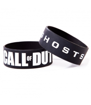 CALL OF DUTY GHOSTS - BLACK WITH LOGO WRISTBAND