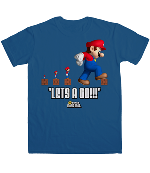 T-SHIRT LET'S A GO (ROYAL BLUE)