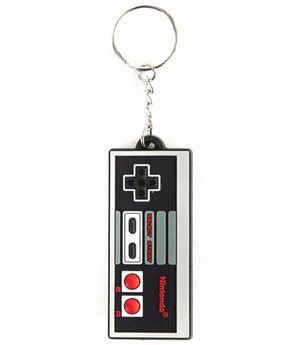 NINTENDO - NES CONTROLLER RUBBER KEYCHAIN