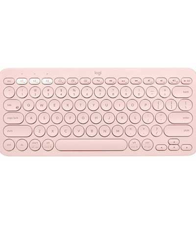KEYBOARD BT LOGITECH K380 MULTI UK ROSE-Ασύρματο