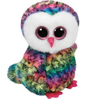 TY Beanie Boo Owen Χνουδωτη Κουκουβαγια Πολυχρωμη (23cm) (1607-37143)