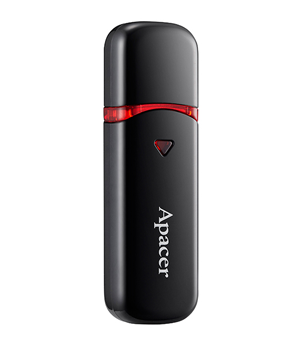 APACER USB Flash Drive AH333, USB 2.0, 64GB, Black
