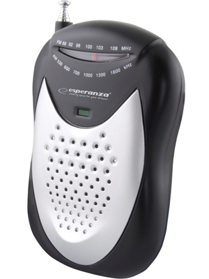 ESPERANZA POCKET RADIO FM/AM BLACK