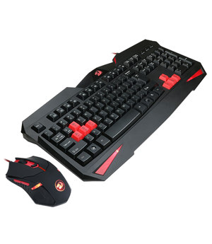 REDRAGON Gaming set ποντίκι & πληκτρολόγιο S101, μαύρο-κόκκινο