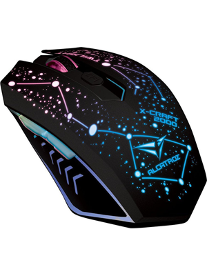 ALCATROZ XCRAFT 7COLOUR WIRELESS LITHIUM MOUSE TREK2000
