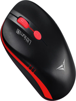ALCATROZ WIRELESS RECHARGEABLE MOUSE LITHIUM L3 BLACK RED