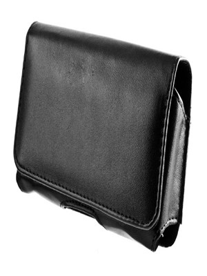 POWERTECH Leather Belt Case για Smartphone έως 6", Black