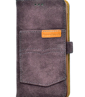 POWERTECH Θήκη Pocket UniFlip Universal για Smartphone 5.2 - 5.5", καφέ