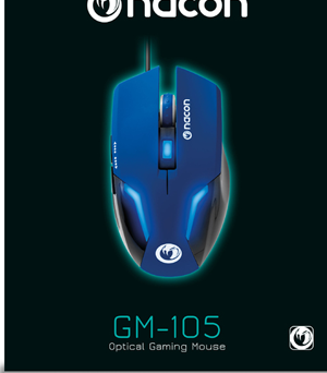 Nacon Gaming Optical Mouse GM-105 Blue