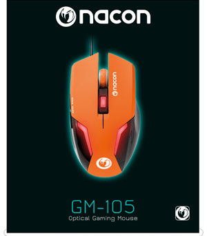 Nacon Gaming Optical Mouse GM-105 Red