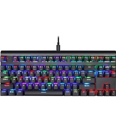 Motospeed CK101 Black Wired Mechanical Keyboard RGB Red Switch GR Layout