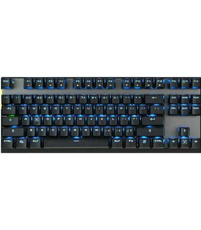Motospeed GK82 Black Wireless Mechanical Keyboard Ice Blue Backlit Black Switch GR Layout