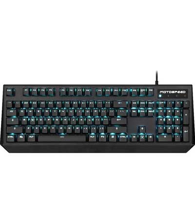 Motospeed K95 Wired Mechanical Keyboard Single Blue Backlit Brown Switch GR Layout
