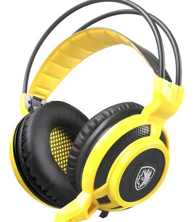 Motospeed H19 Yellow Wired Gaming Headset Yellow Color (με USB)