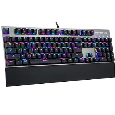 Motospeed CK108 Wired Mechanical Keyboard RGB Blue Switch US Layout