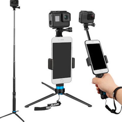 Telesin Τρίποδο Κινητού Selfie stick/tripod Telesin for sport cameras (GP-MNP-090-S)