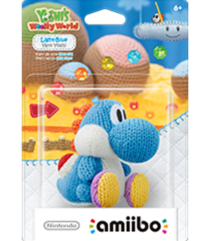 Light Blue Yarn Yoshi amiibo