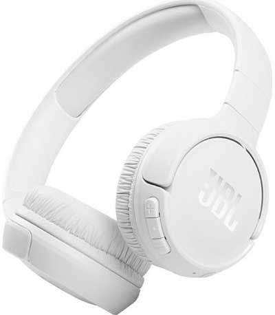 JBL Tune 510BT, On-Ear Bluetooth Headphones w Earcup control (White) Επίσημης Αντιπροσωπείας