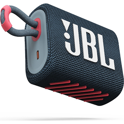 JBL GO3, Portable Bluetooth Speaker, IP67-Waterproof Blue/Pink