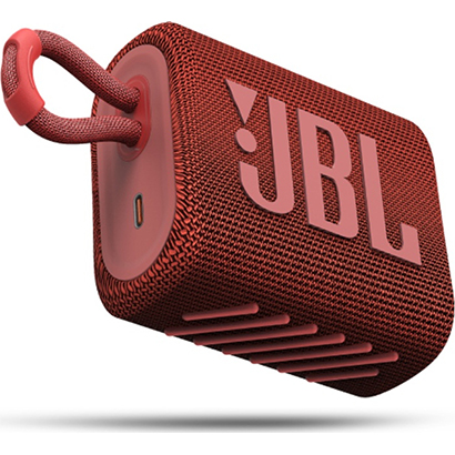 JBL GO3, Portable Bluetooth Speaker, IP67-Waterproof Red (Ελληνικης Αντιπροωπειας)